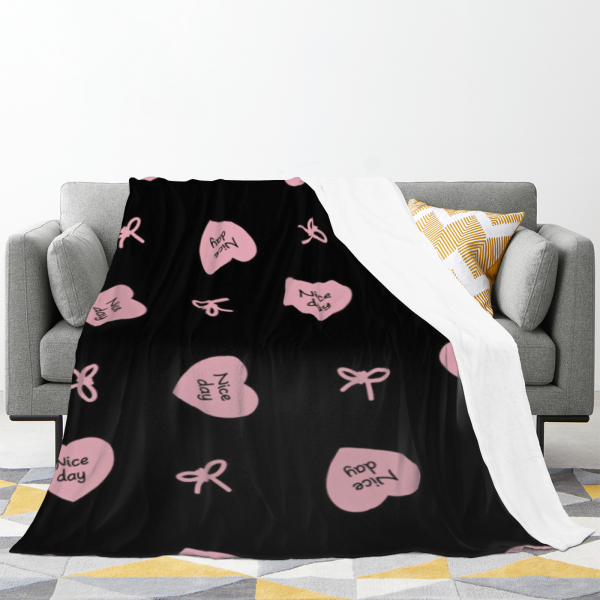 Breezy Treasure Inspired Cozy Flannel Bed Blanket ¨C Soft Neutral Palette