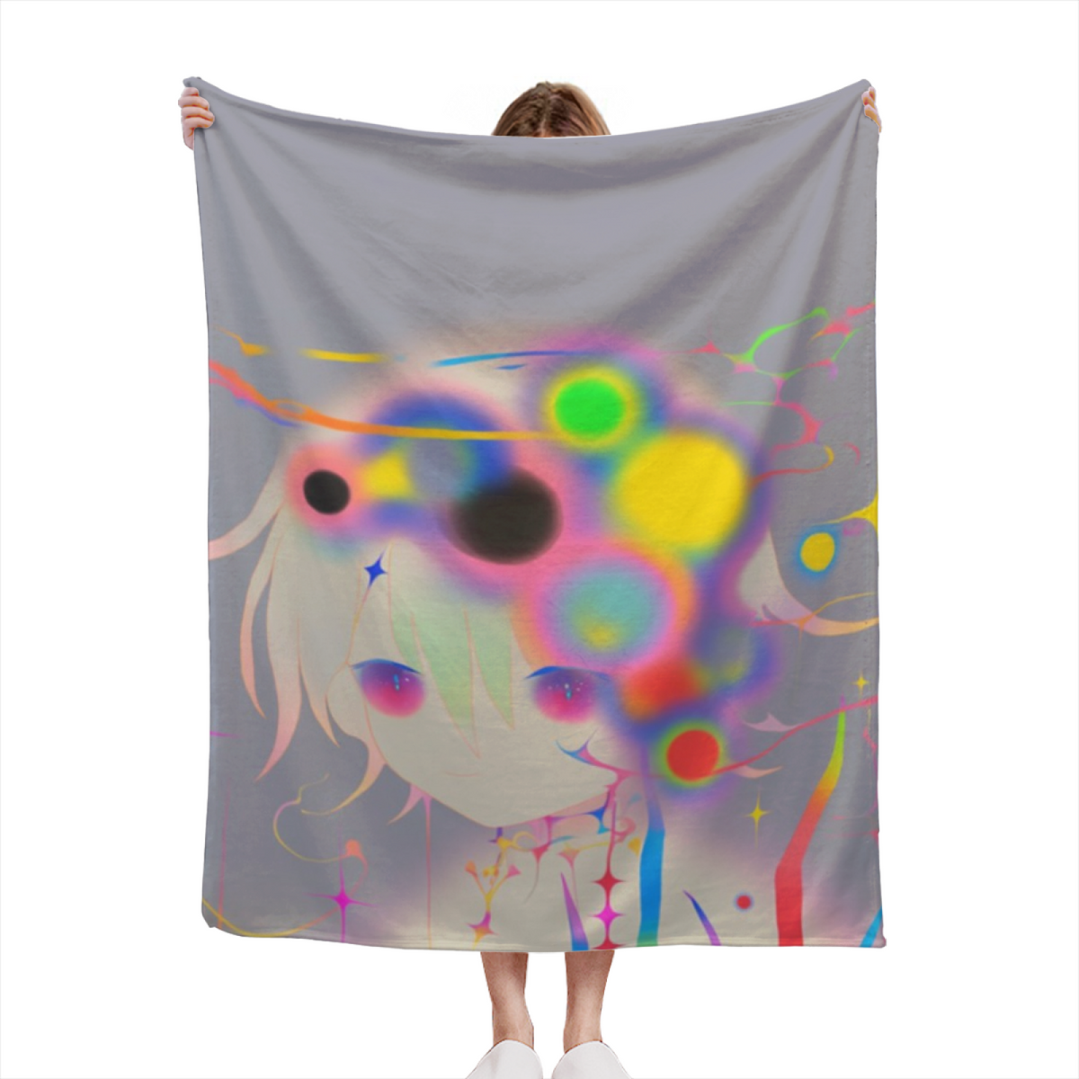 Soft Neutral Whimsical Decor Plush Flannel Throw ¨C Frosted Harbor Edition