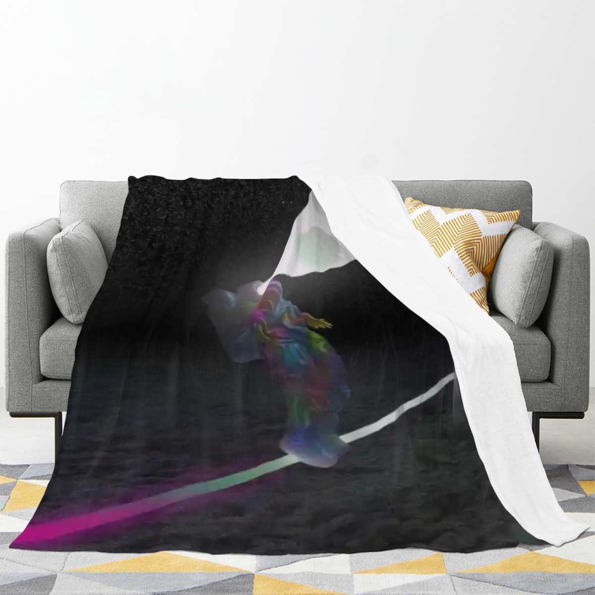Heather Fable Inspired Flannel Sofa Throw ¨C Earthy Neutral Palette