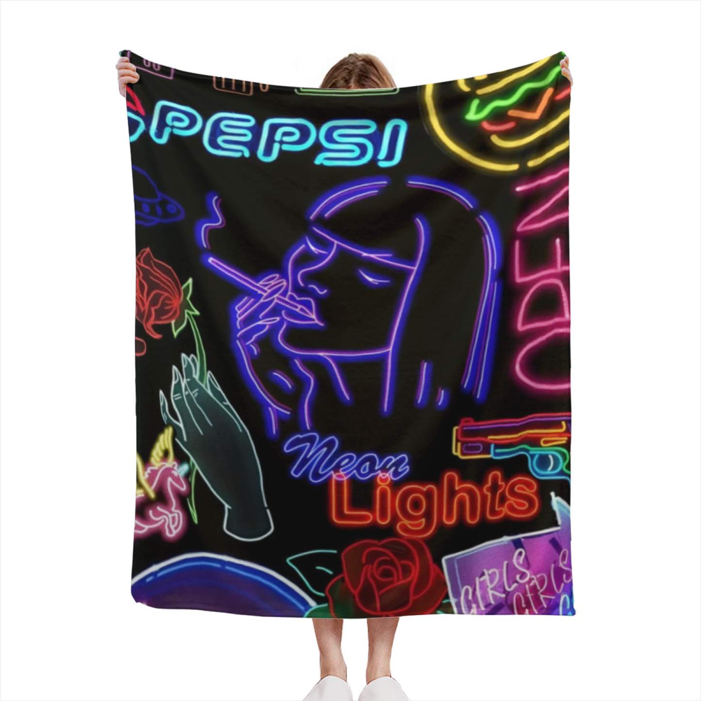 Artistic Modern Throw Blanket ¨C Graphic Printed Decorative Cozy Blanket