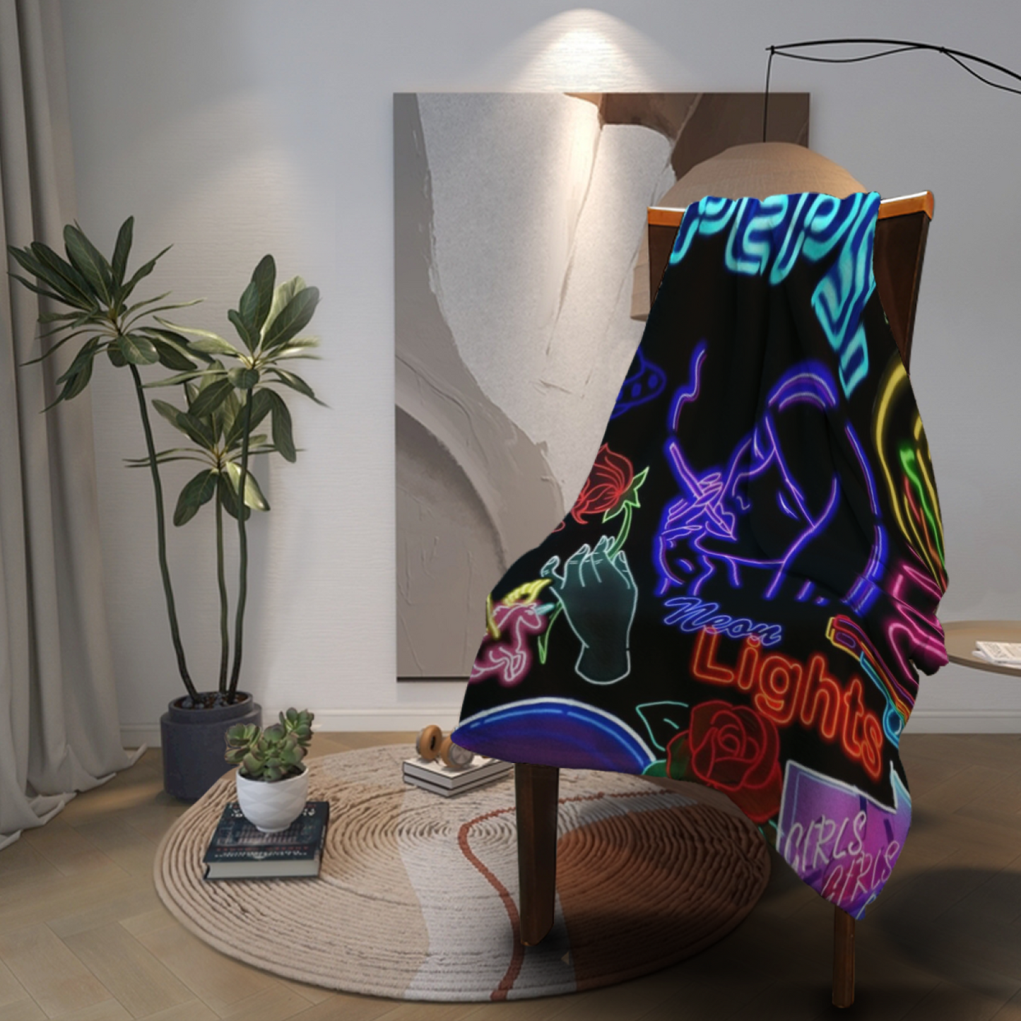 Artistic Modern Throw Blanket ¨C Graphic Printed Decorative Cozy Blanket
