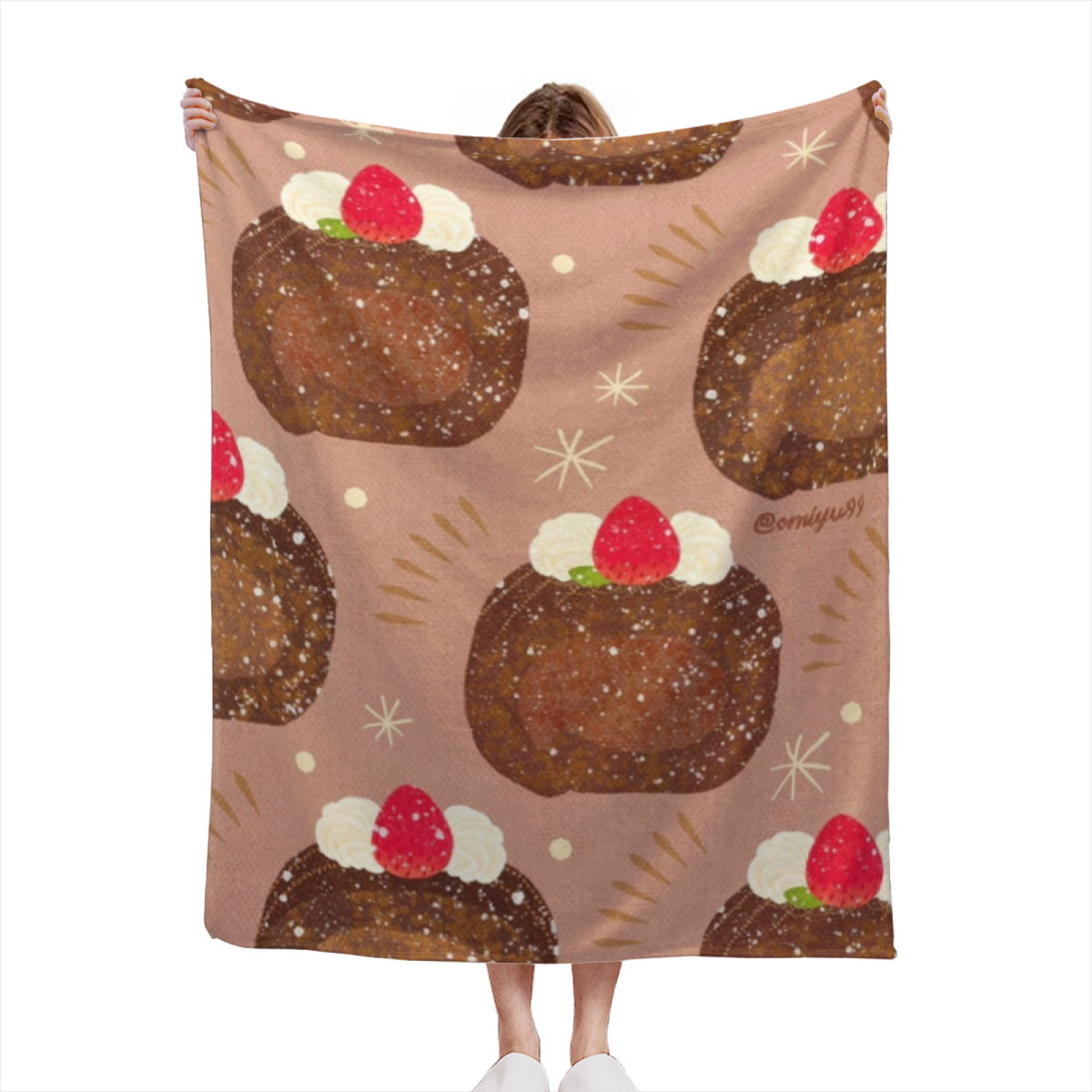 Harbor Mosaic Dreamy Pattern Flannel Throw Blanket