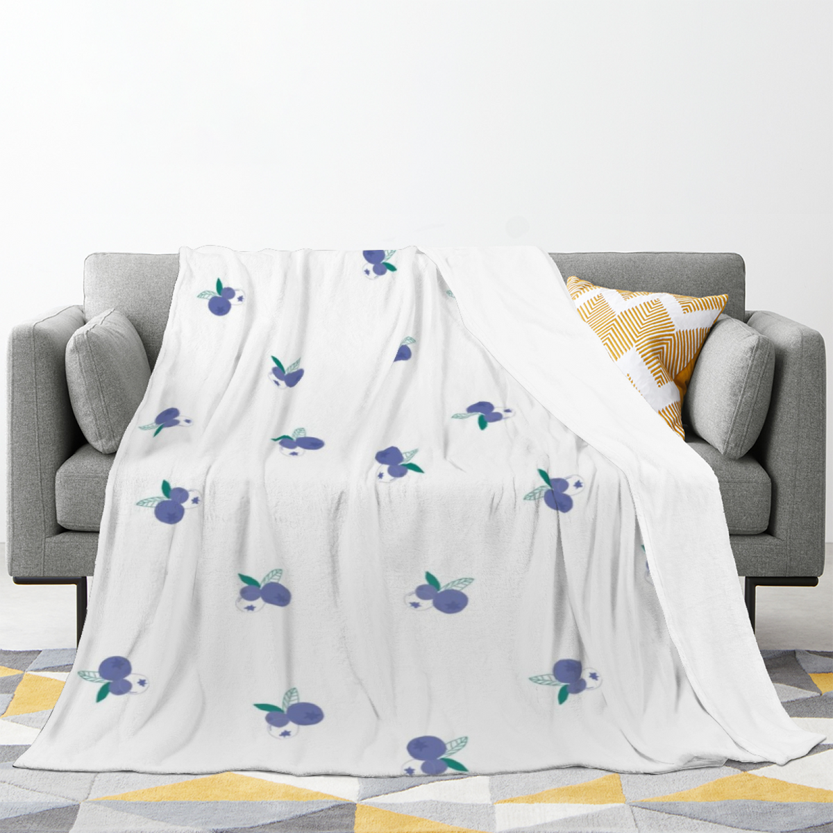 Breezy & Cove Playful Graphic All-Season Flannel Blanket
