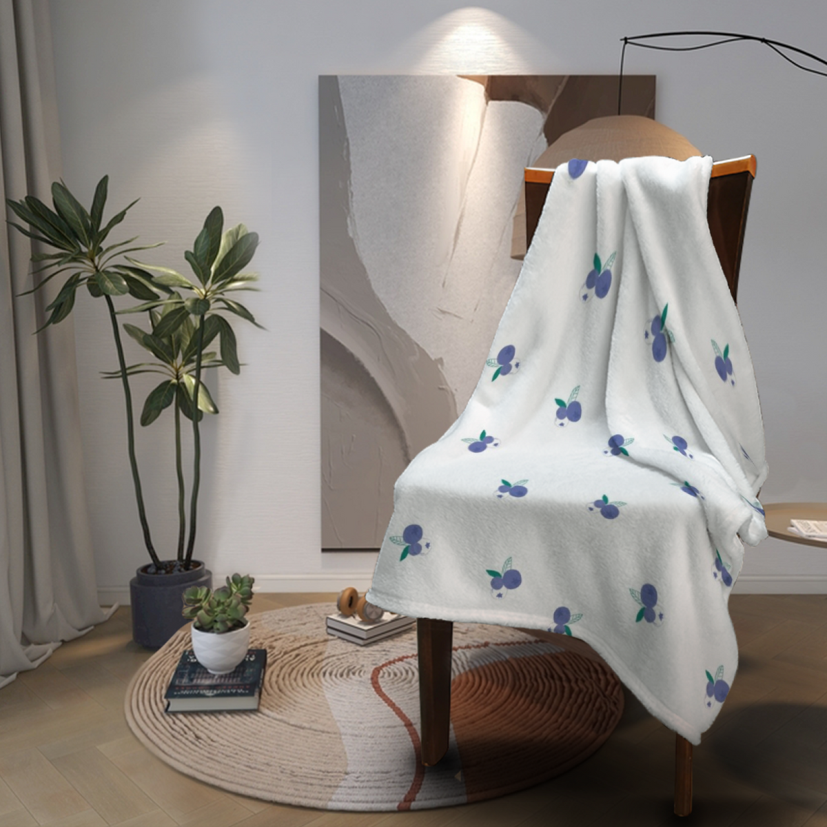 Breezy & Cove Playful Graphic All-Season Flannel Blanket