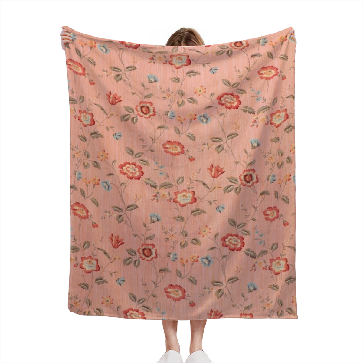 Electric Harbor Soft Flannel Blanket in Pastel Multicolor