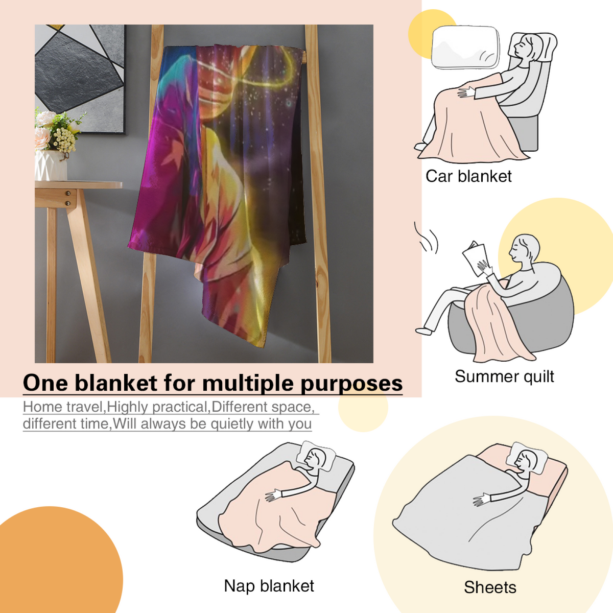 Twilight Harbor Muted Sage Art Decorative Flannel Blanket