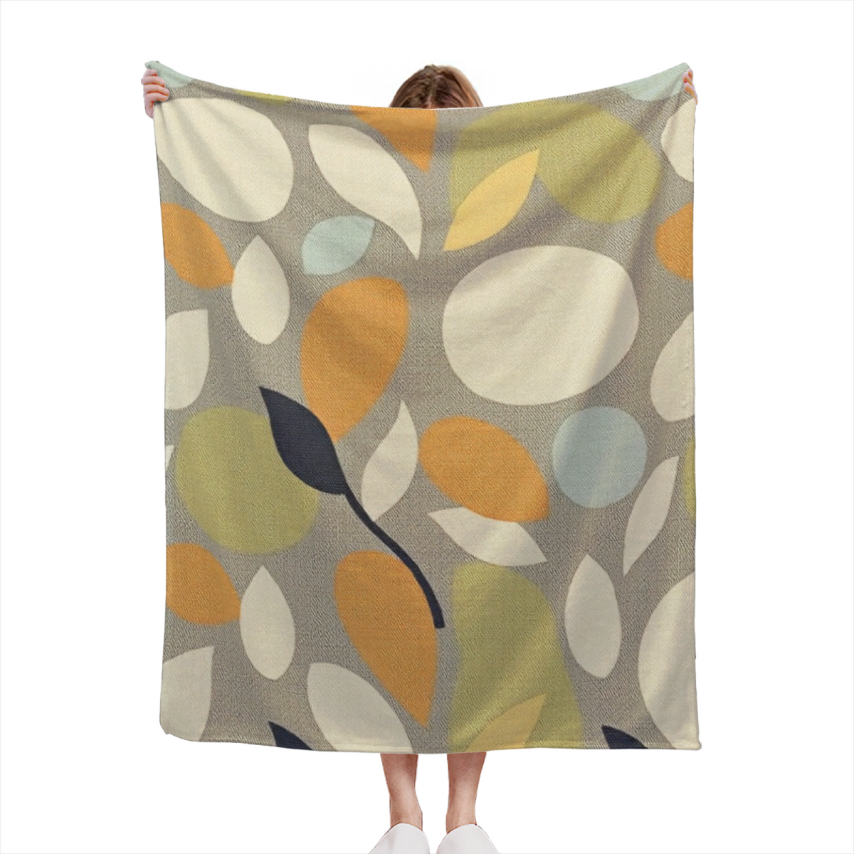 Cosmic Breeze Inspired Flannel Sofa Throw ¨C Pastel Multicolor Palette