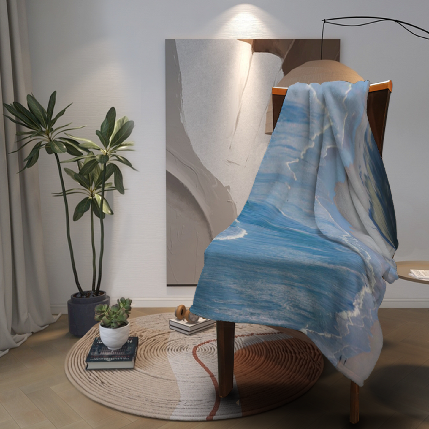 Modern Artistic Throw Blanket ¨C Colorful Printed Cozy Home Decor Blanket