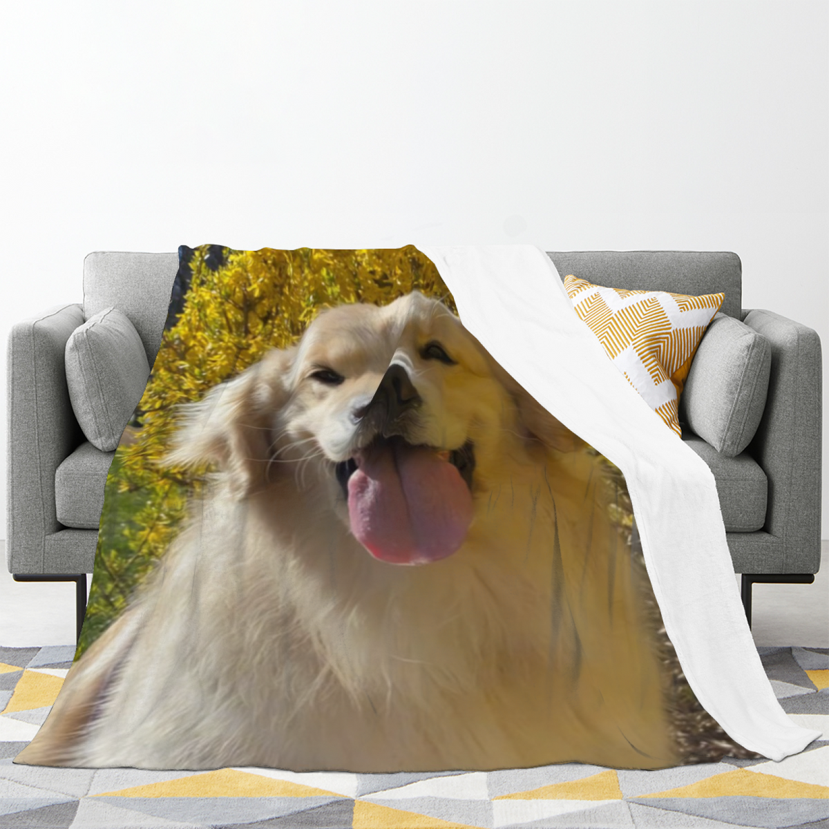 Artistic Soft Neutral Amber Serenade All-Season Flannel Blanket