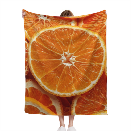 Warm Terracotta Orchard Thicket Lightweight Flannel Throw ¨C Contemporary Pattern
