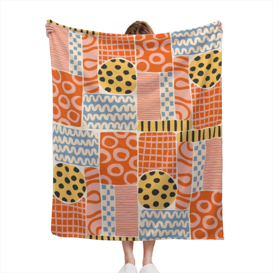 Harvest Valley Inspired Cozy Flannel Bed Blanket ¨C Earthy Neutral Palette
