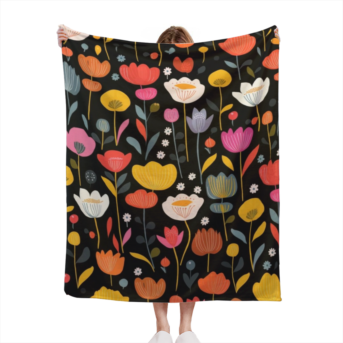 Soft Minimalist Plush Flannel Throw ¨C Starlit Grove Collection