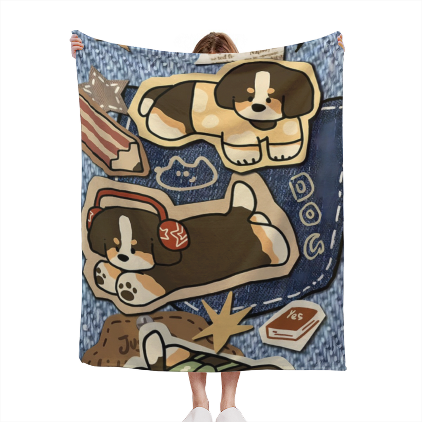 Abstract Contemporary Throw Blanket ¨C Modern Printed Cozy Home Blanket