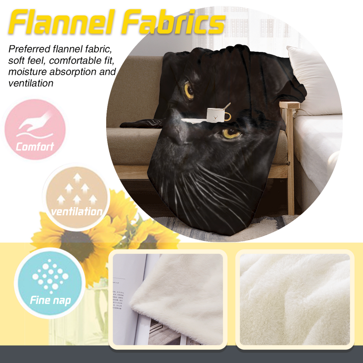 Pastel Multicolor Whimsical Decor All-Season Flannel Blanket ¨C Aurora Hearth Edition