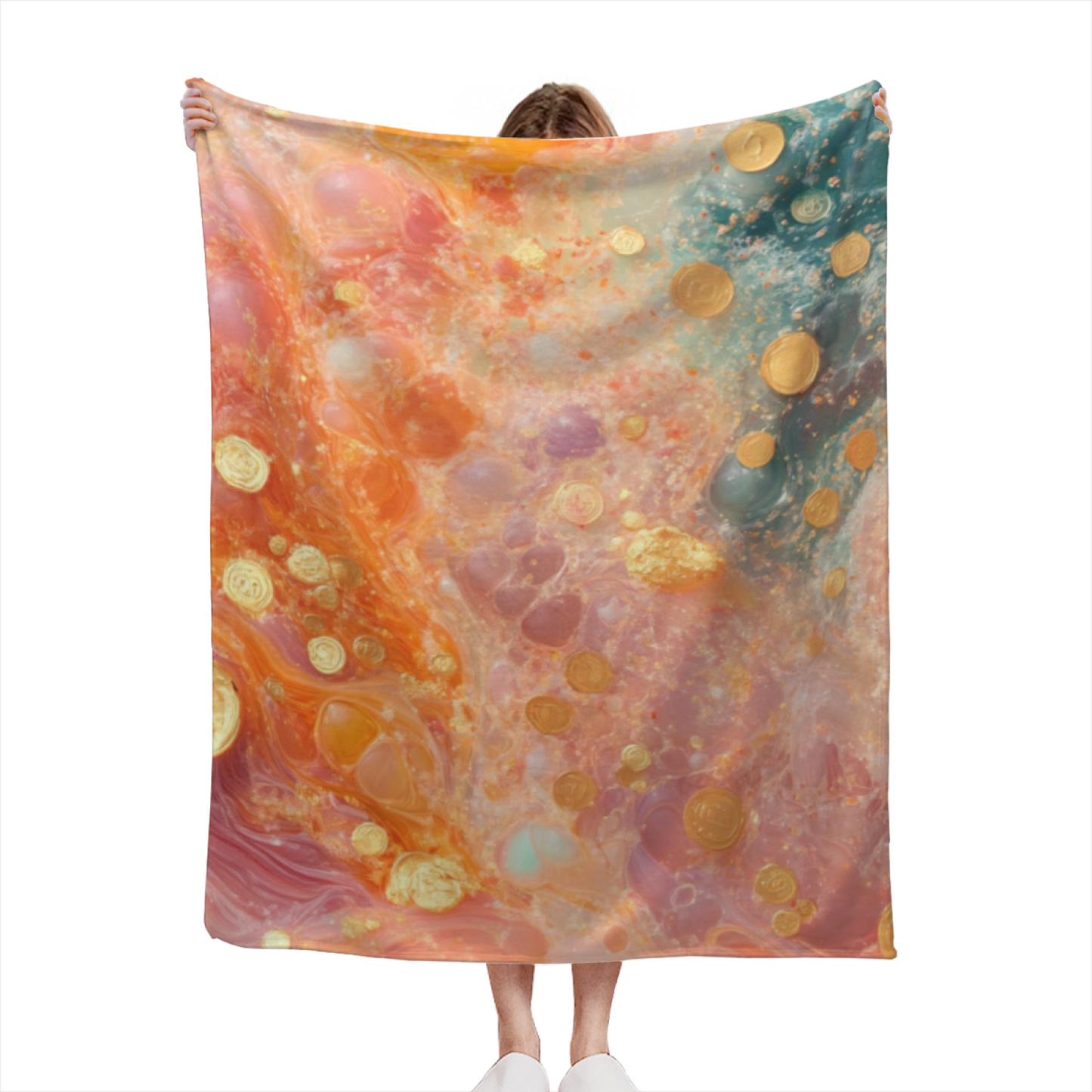 Colorful Decorative Art Throw Blanket ¨C Modern Contemporary Cozy Blanket