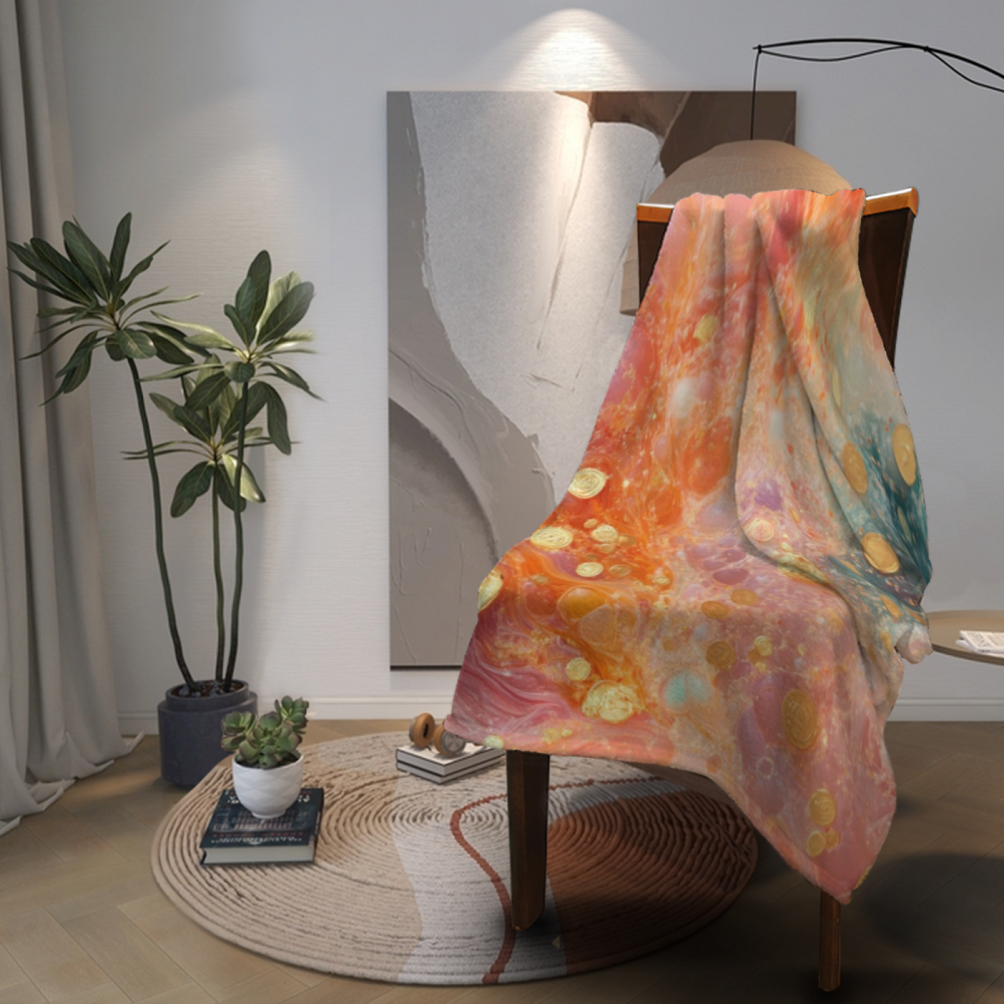 Colorful Decorative Art Throw Blanket ¨C Modern Contemporary Cozy Blanket
