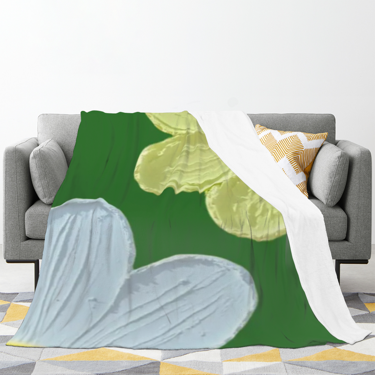 Celestial Grove Home Accent Lightweight Flannel Throw ¨C Warm Coral