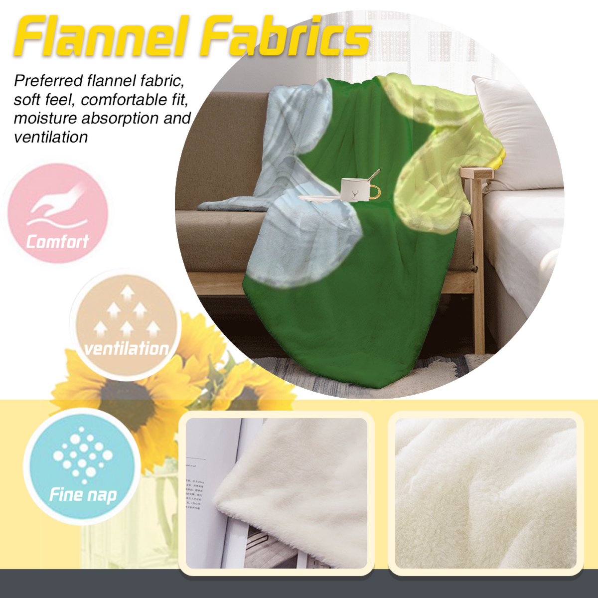 Celestial Grove Home Accent Lightweight Flannel Throw ¨C Warm Coral