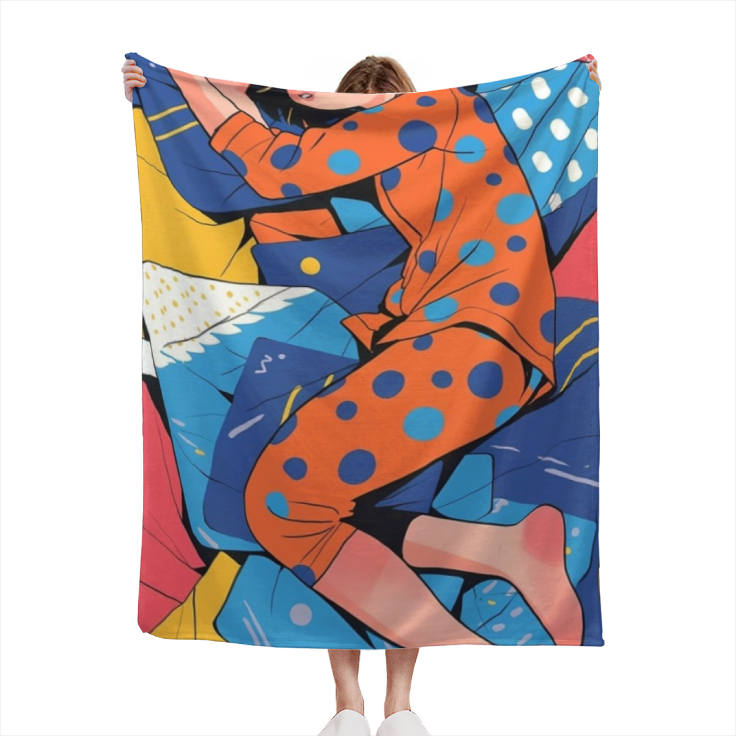 Abstract Contemporary Throw Blanket ¨C Stylish Printed Cozy Home Blanket