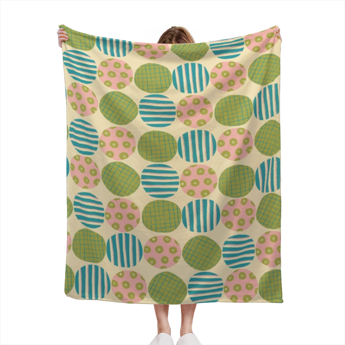 Marigold Wander Inspired Flannel Sofa Throw ¨C Earthy Neutral Palette