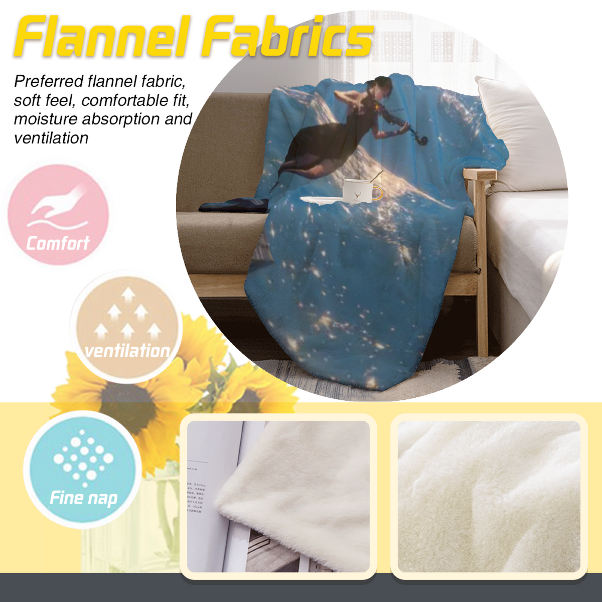 Rustic Spectrum Pastel Multicolor Modern Art Decorative Flannel Blanket