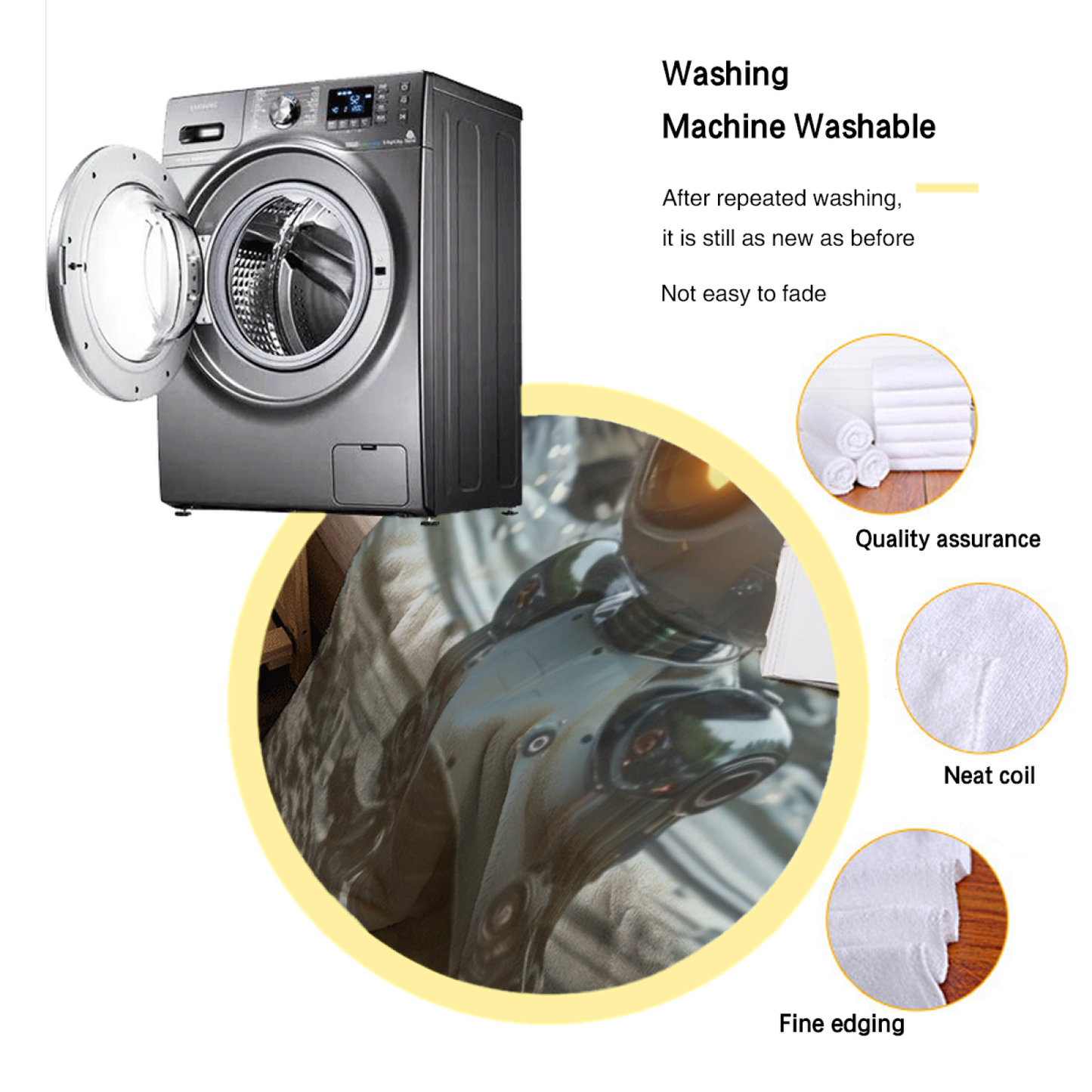Small Robot Flannel Throw Blanket ¨C Futuristic Character in Water