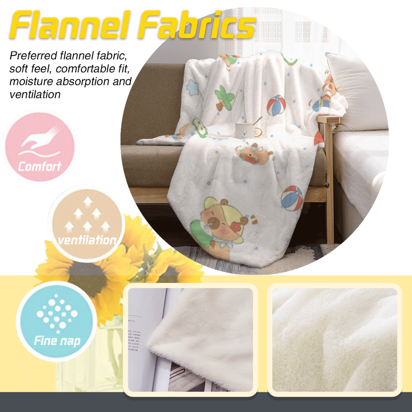 Contemporary Graphic Pattern Throw Blanket ¨C Colorful Modern Cozy Blanket