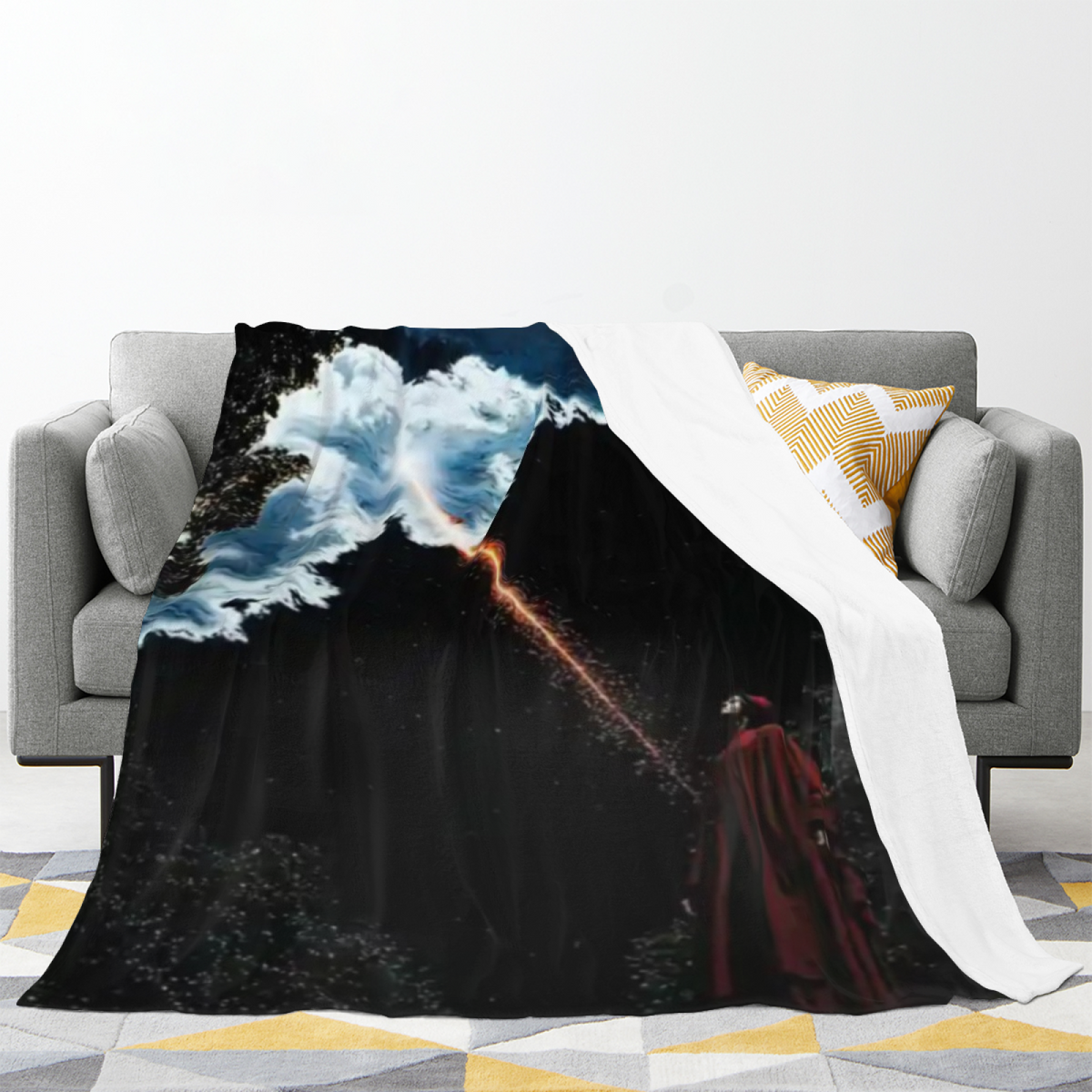 Frosted Sonnet Pastel Multicolor Modern Art Decorative Flannel Blanket