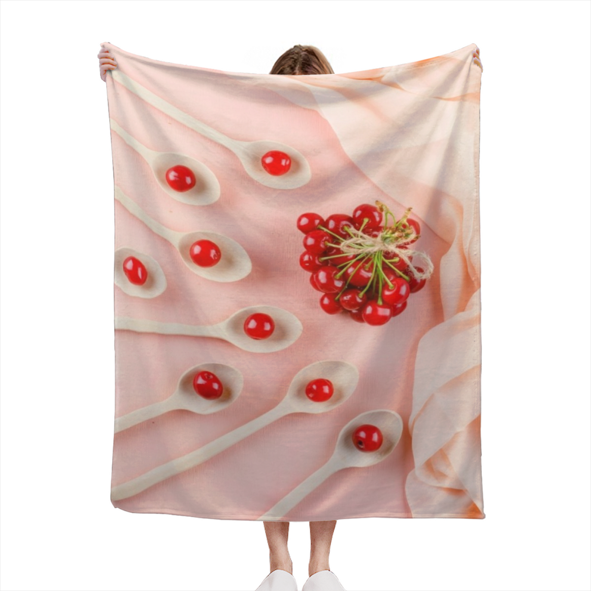Radiant Fable Pastel Multicolor Modern Art Decorative Flannel Blanket