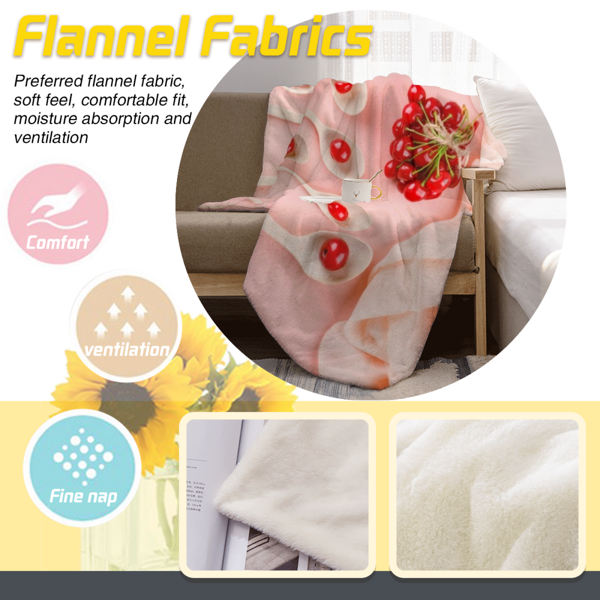 Radiant Fable Pastel Multicolor Modern Art Decorative Flannel Blanket