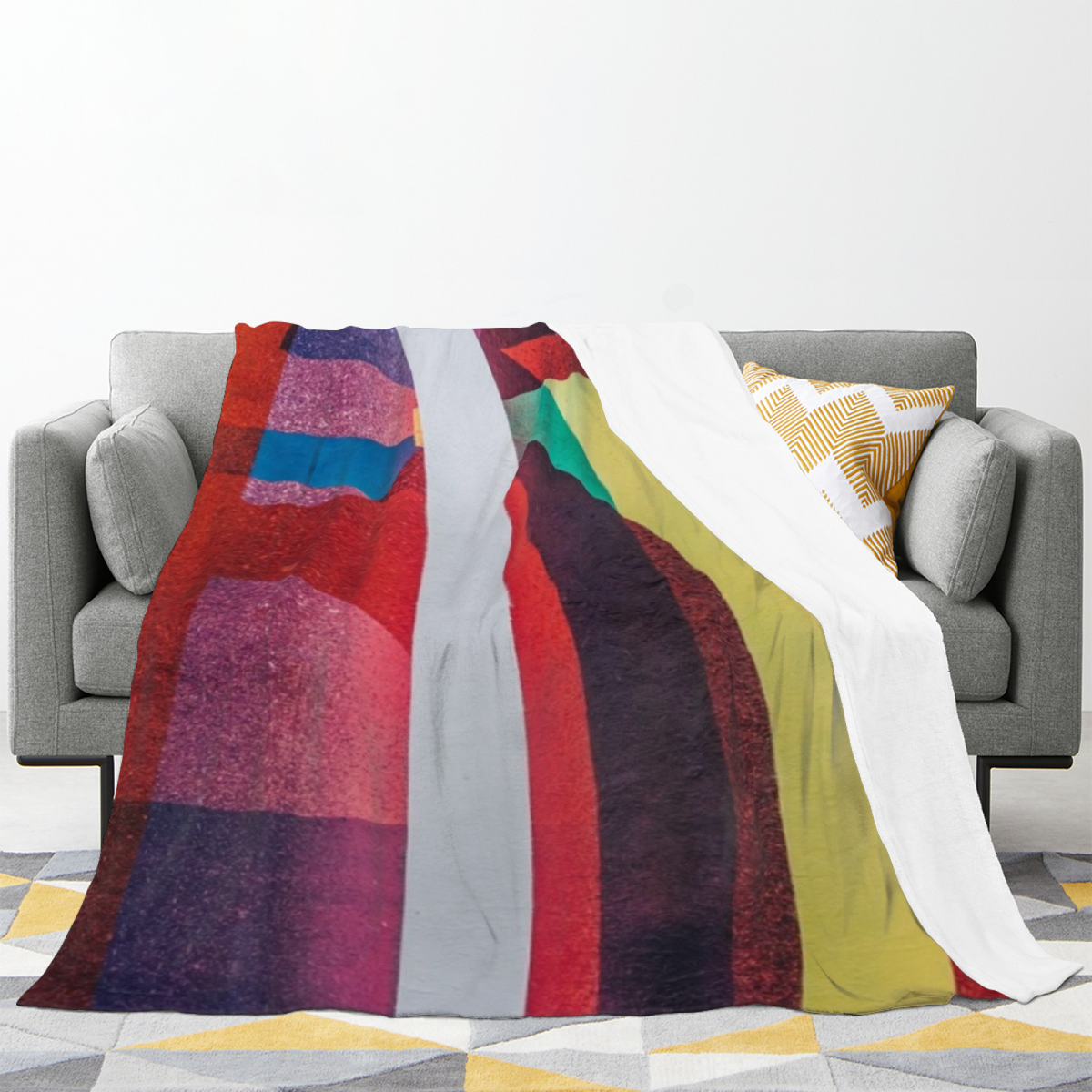 Strawberry Ice Cream Dream Cozy Flannel Bed Blanket