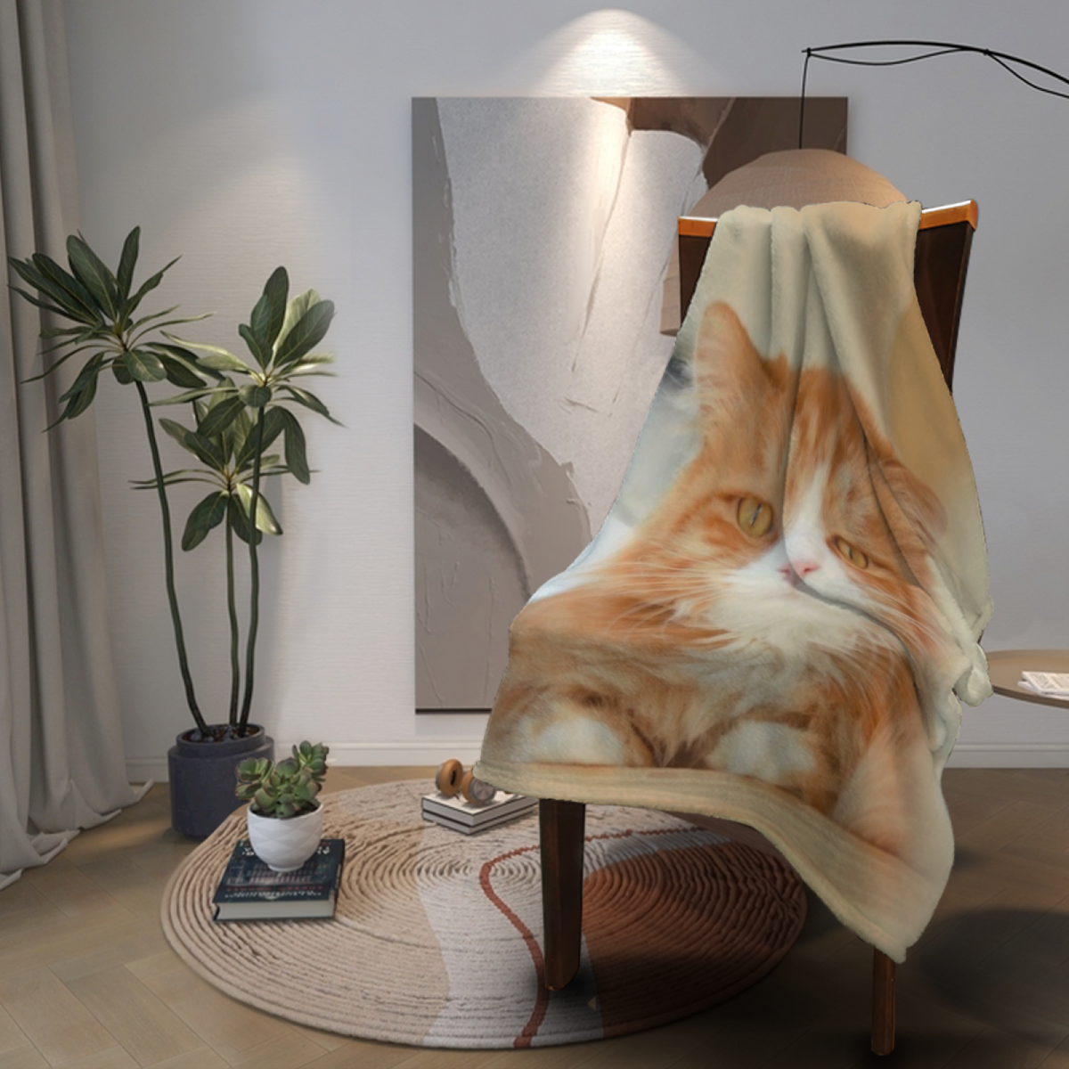 Lagoon & Meadow Playful Graphic Plush Flannel Throw