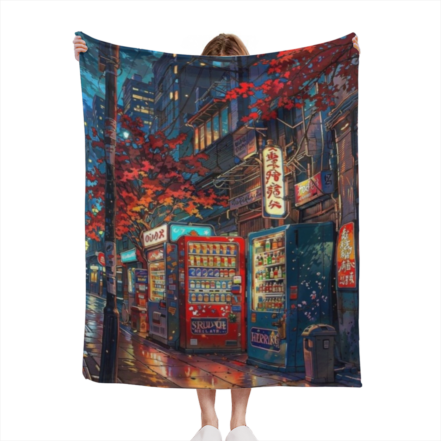 Colorful Modern Throw Blanket ¨C Abstract Printed Decorative Cozy Blanket