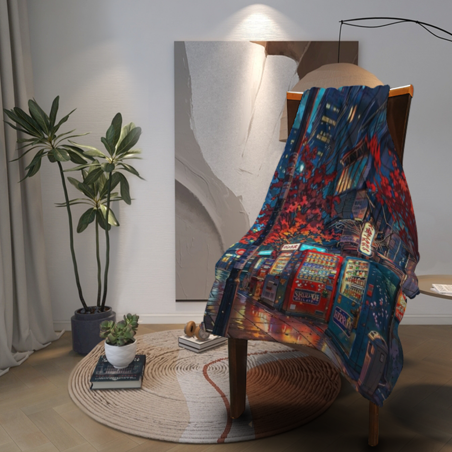 Colorful Modern Throw Blanket ¨C Abstract Printed Decorative Cozy Blanket