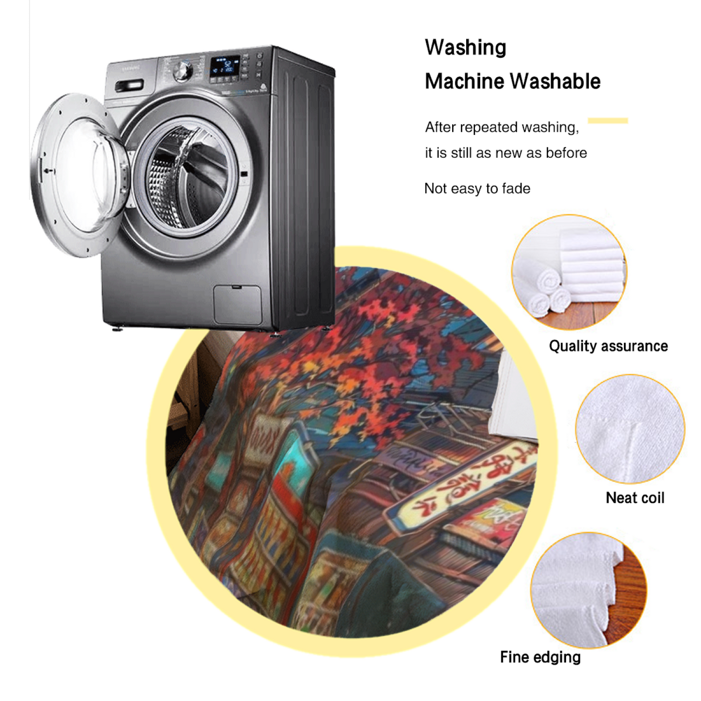 Colorful Modern Throw Blanket ¨C Abstract Printed Decorative Cozy Blanket
