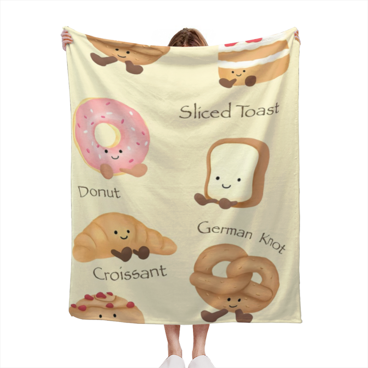 Gilded Spectrum Lightweight Flannel Throw in Pastel Multicolor