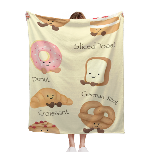 Gilded Spectrum Lightweight Flannel Throw in Pastel Multicolor