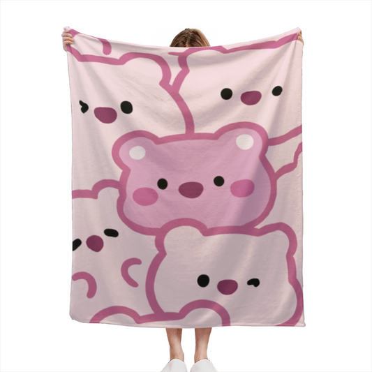 Pastel Multicolor Whimsical Decor All-Season Flannel Blanket ¨C Celestial Vista Edition