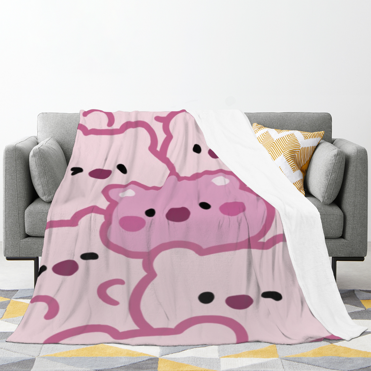 Pastel Multicolor Whimsical Decor All-Season Flannel Blanket ¨C Celestial Vista Edition