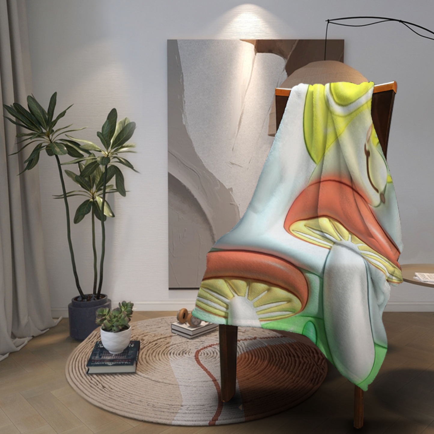 Abstract Decorative Throw Blanket ¨C Artistic Contemporary Cozy Home Blanket