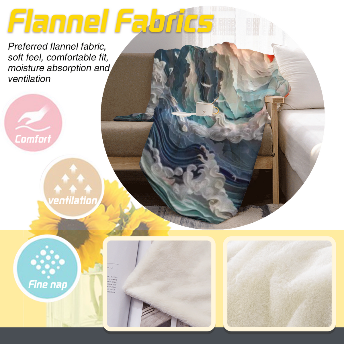 Alpine Nectar Home Accent Lightweight Flannel Throw ¨C Warm Coral