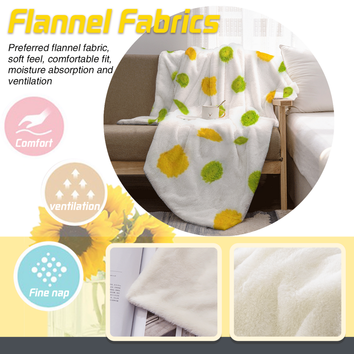 Burnished Atlas Inspired Cozy Flannel Bed Blanket ¨C Earthy Neutral Palette