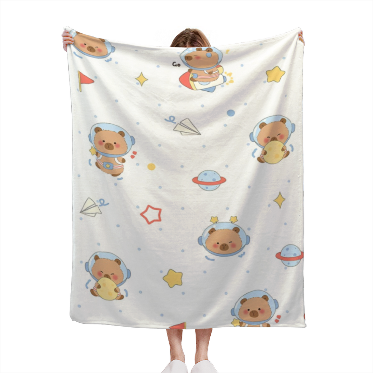 Contemporary Artistic Throw Blanket ¨C Modern Colorful Decorative Design