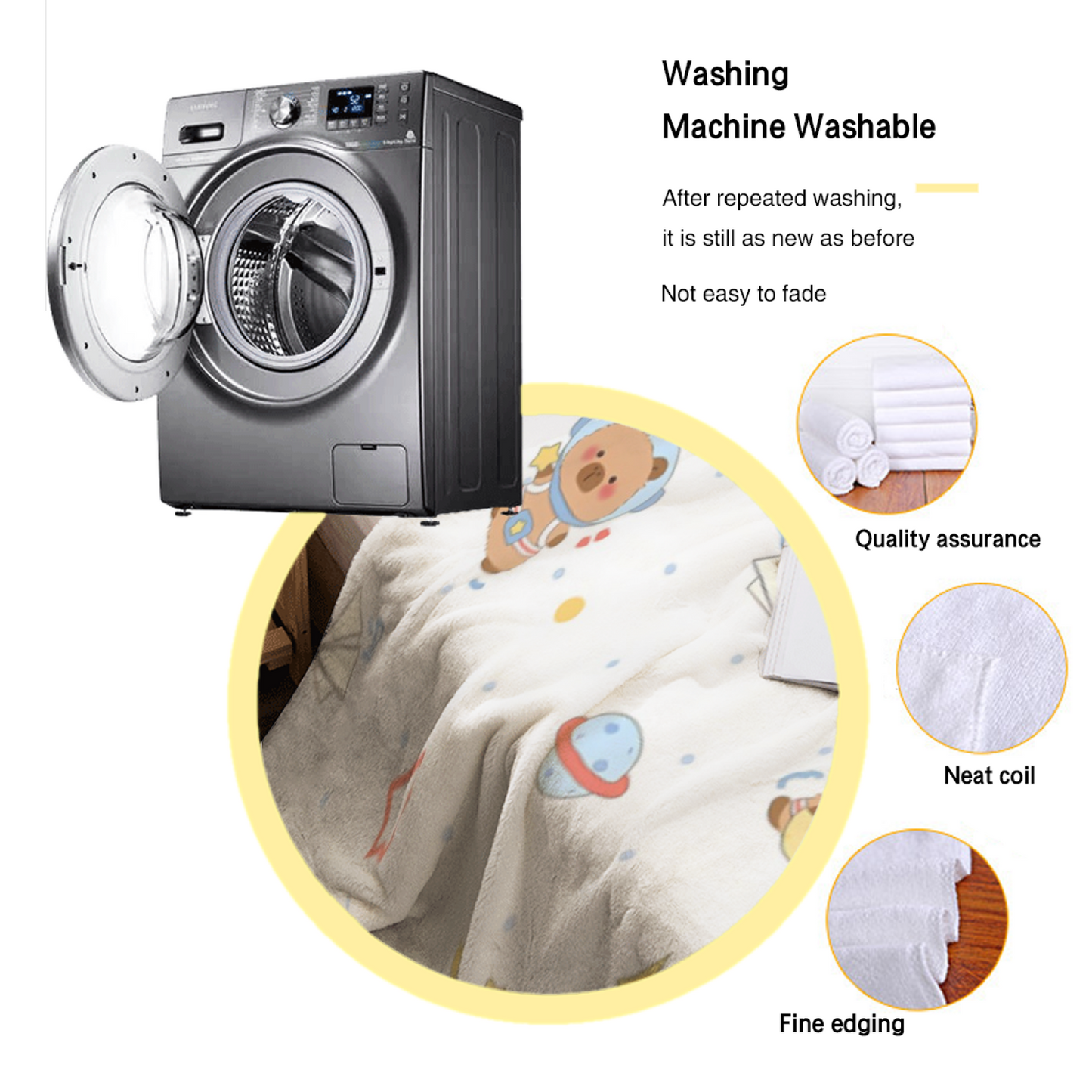 Contemporary Artistic Throw Blanket ¨C Modern Colorful Decorative Design