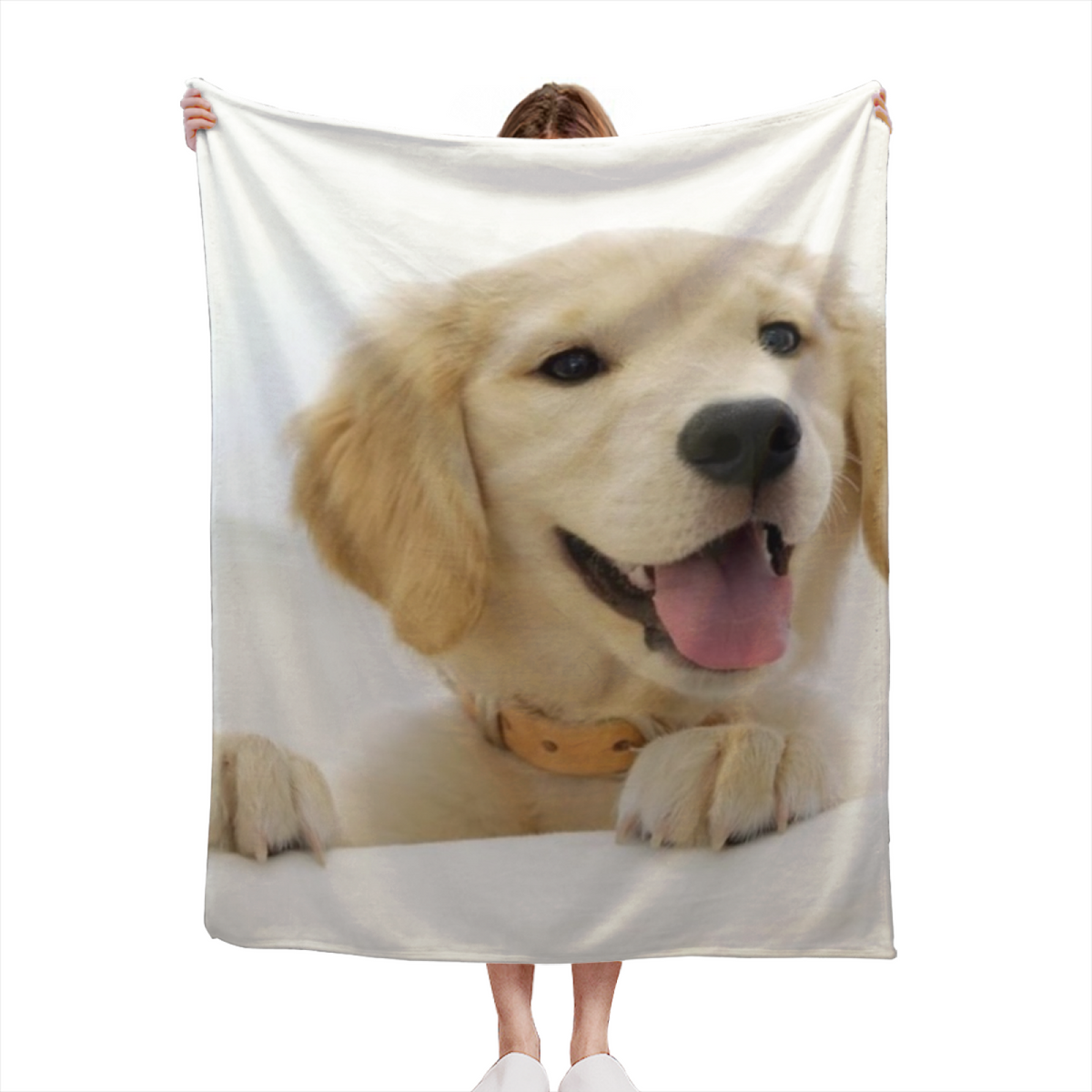Soft Neutral Cedar Serenade Plush Flannel Throw