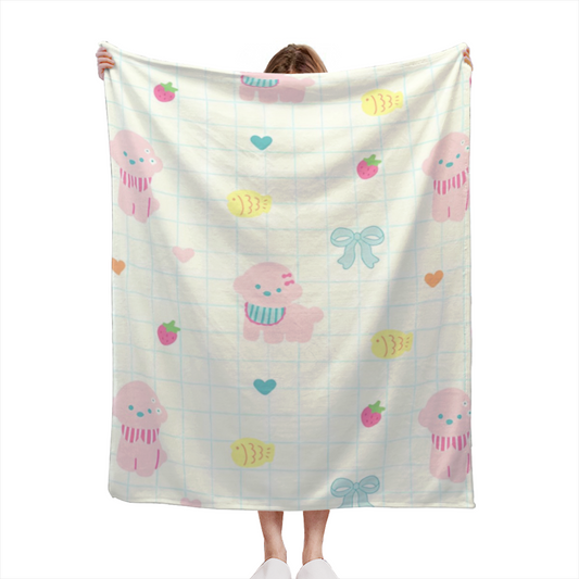 Soft Minimalist Plush Flannel Throw ¨C Harvest Breeze Collection
