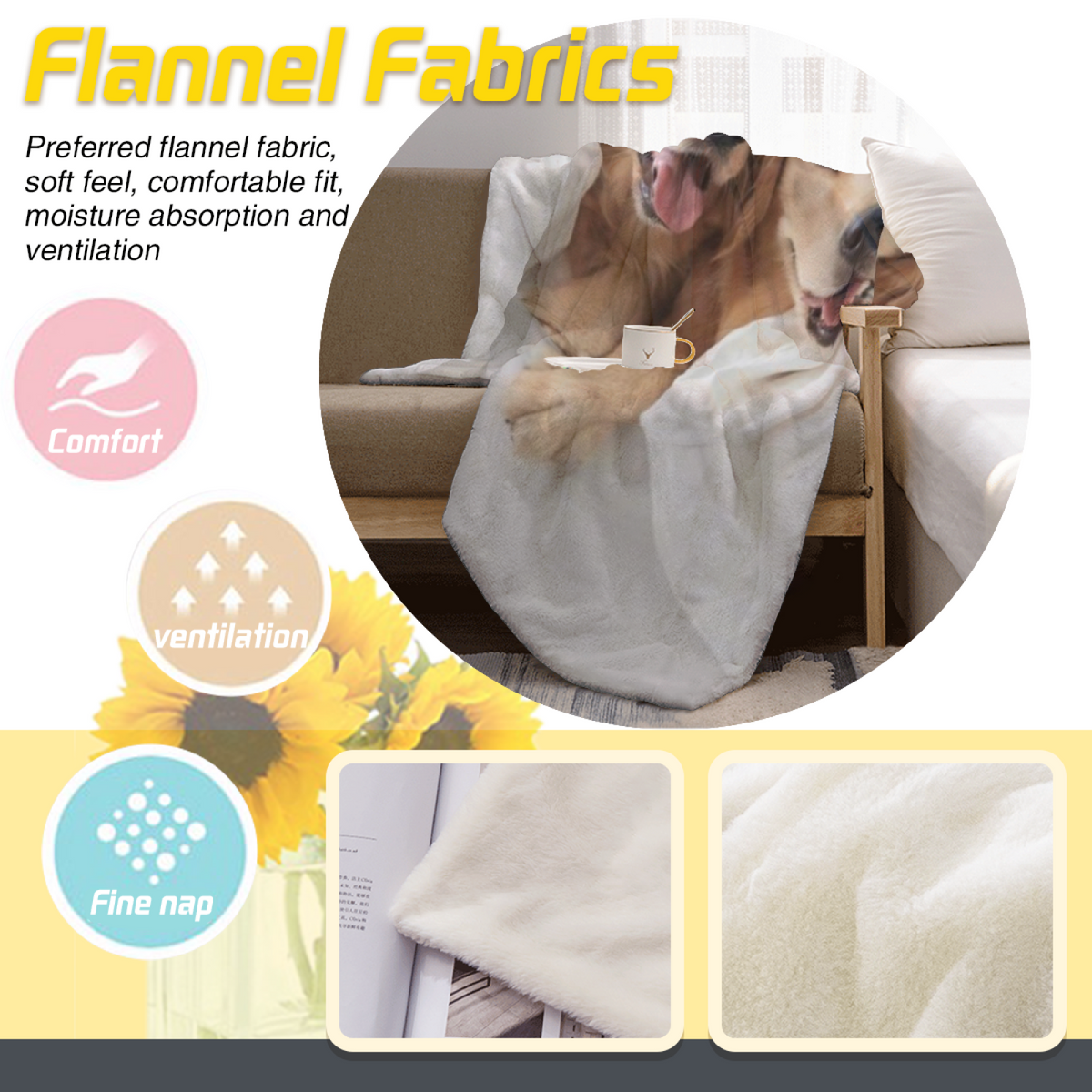 Pastel Multicolor Whimsical Decor Plush Flannel Throw ¨C Misty Lagoon Edition