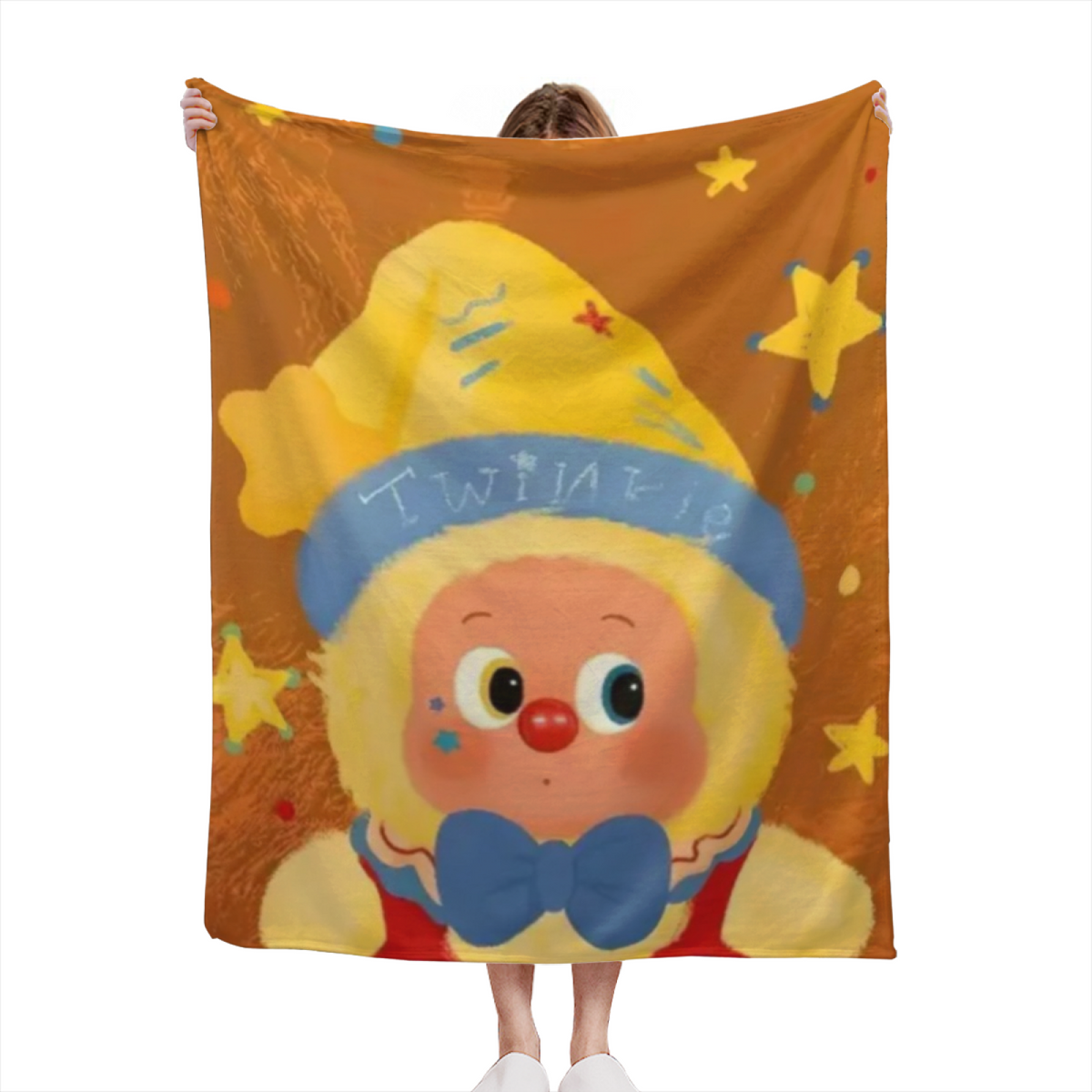 Pastel Multicolor Whimsical Decor Plush Flannel Throw ¨C Moonbeam Lagoon Edition