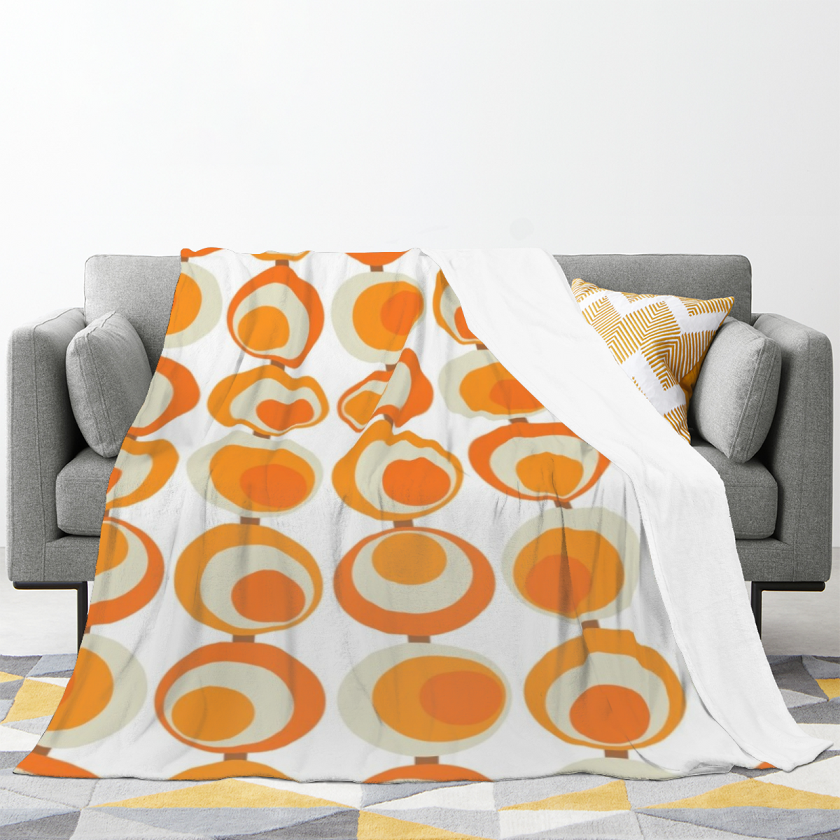 Riverstone Sanctuary Home Accent Soft Flannel Blanket ¨C Warm Coral