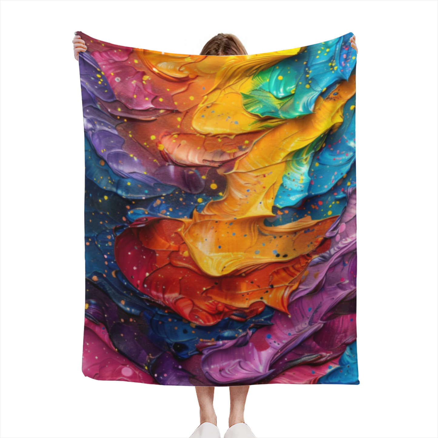 Abstract Graphic Throw Blanket ¨C Stylish Modern Printed Cozy Blanket